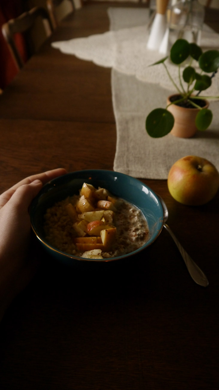 Porridge-Apfel